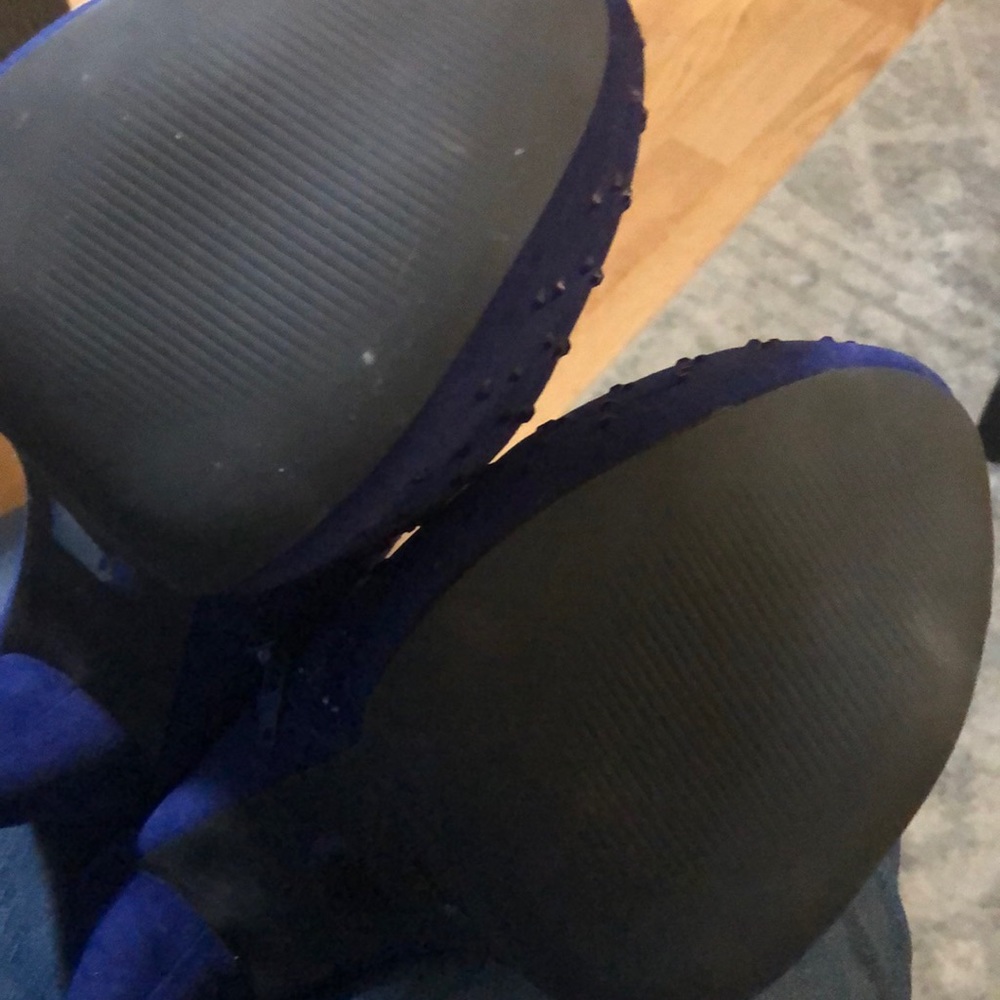 Royal Blue Bling 6” Stilettos, like new - Picture 2 of 4